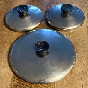 3 Revere Ware Pan Lids